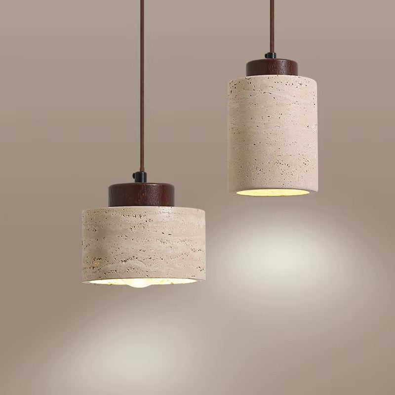 Japanese Inspired Wabi-sabi Modern Stone Pendant Light