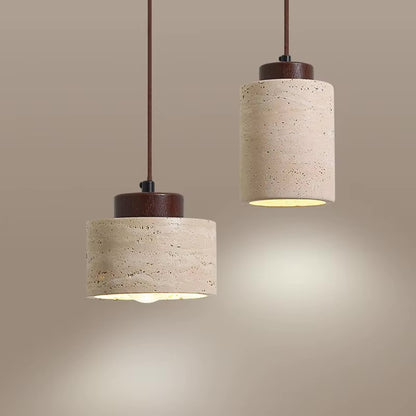 Japanese Inspired Wabi-sabi Modern Stone Pendant Light