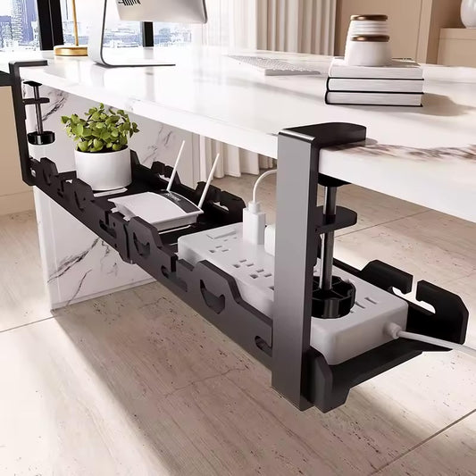 Home Office Desk Cable Management Tray