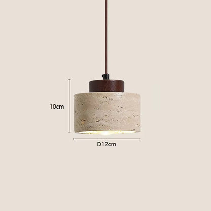 Japanese Inspired Wabi-sabi Modern Stone Pendant Light