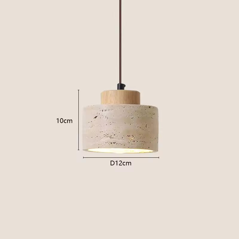 Japanese Inspired Wabi-sabi Modern Stone Pendant Light
