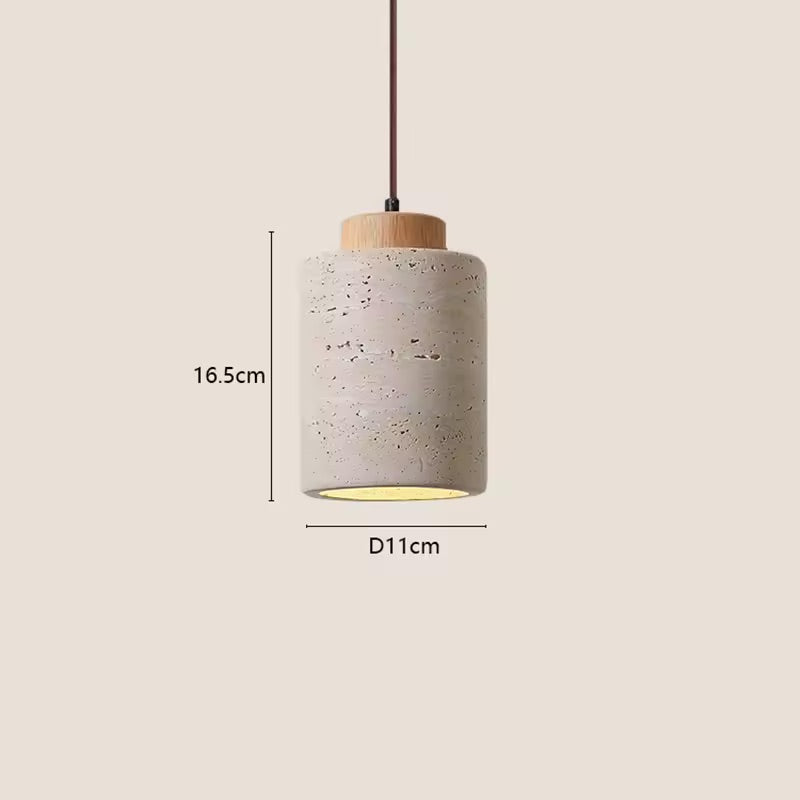 Japanese Inspired Wabi-sabi Modern Stone Pendant Light