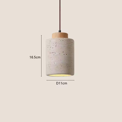 Japanese Inspired Wabi-sabi Modern Stone Pendant Light