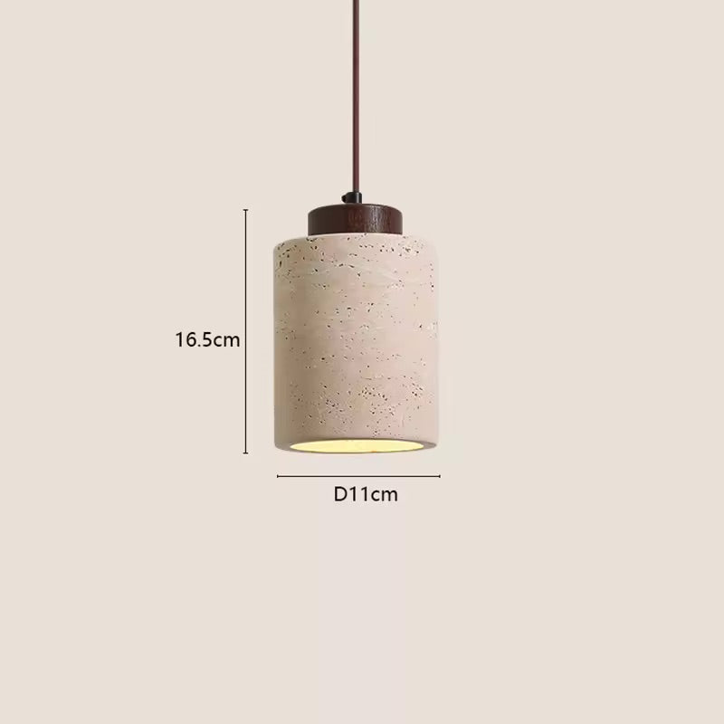 Japanese Inspired Wabi-sabi Modern Stone Pendant Light