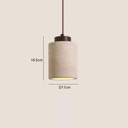 Japanese Inspired Wabi-sabi Modern Stone Pendant Light