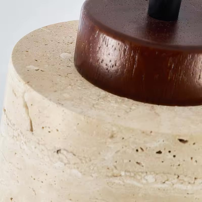 Japanese Inspired Wabi-sabi Modern Stone Pendant Light