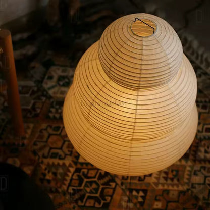 Japanese Akari Wabi-sabi Rice Paper Decorative Lamp for Home & Bedroom