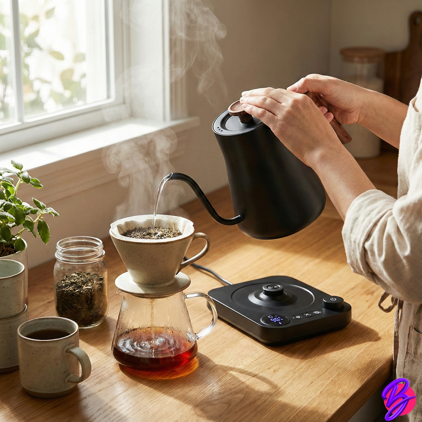 Electric Smart Temperature Control Kettle