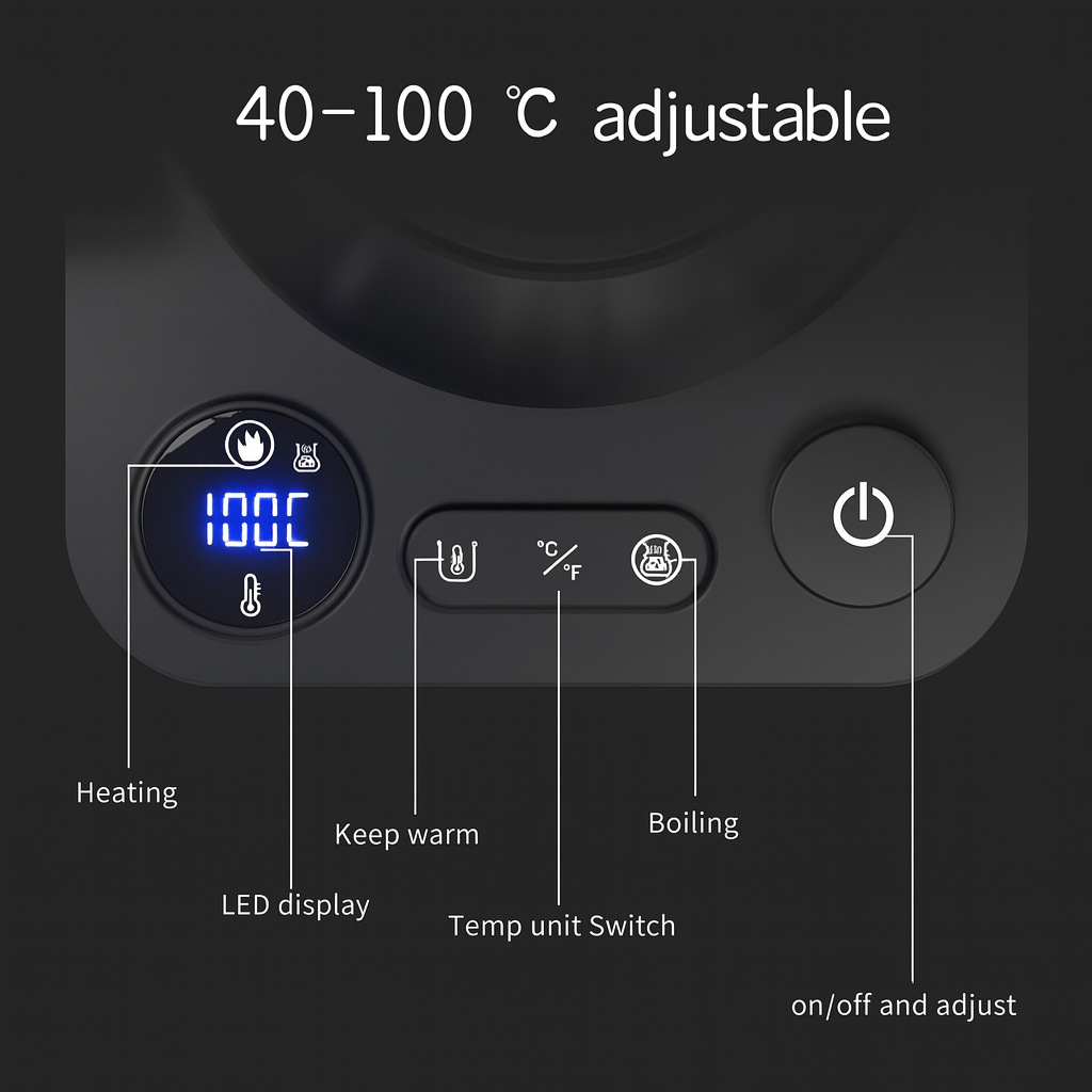 Electric Smart Temperature Control Kettle