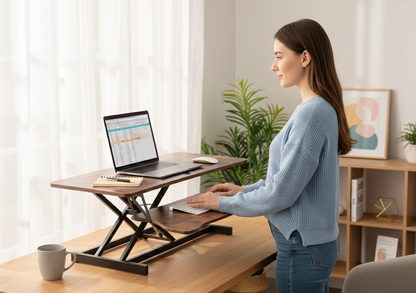 37 Inch Height Adjustable Ergonomic Standing Desk Converter