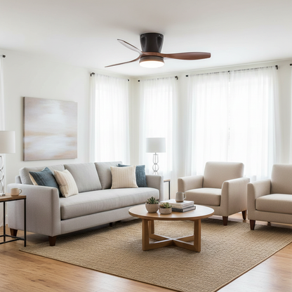 Nordic Ceiling Fan & Light with Remote Control