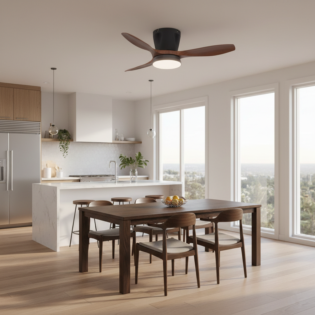 Nordic Ceiling Fan & Light with Remote Control