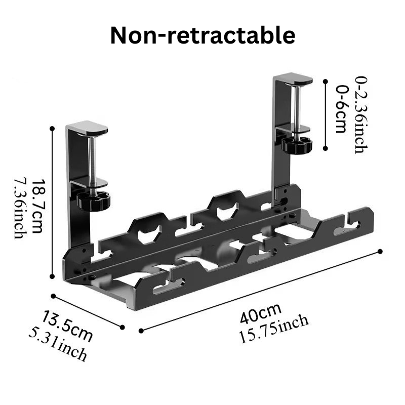 Home Office Desk Cable Management Tray