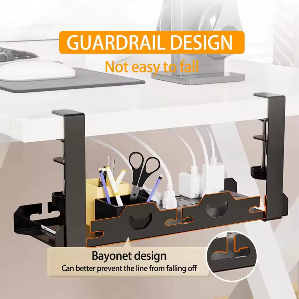 Home Office Desk Cable Management Tray